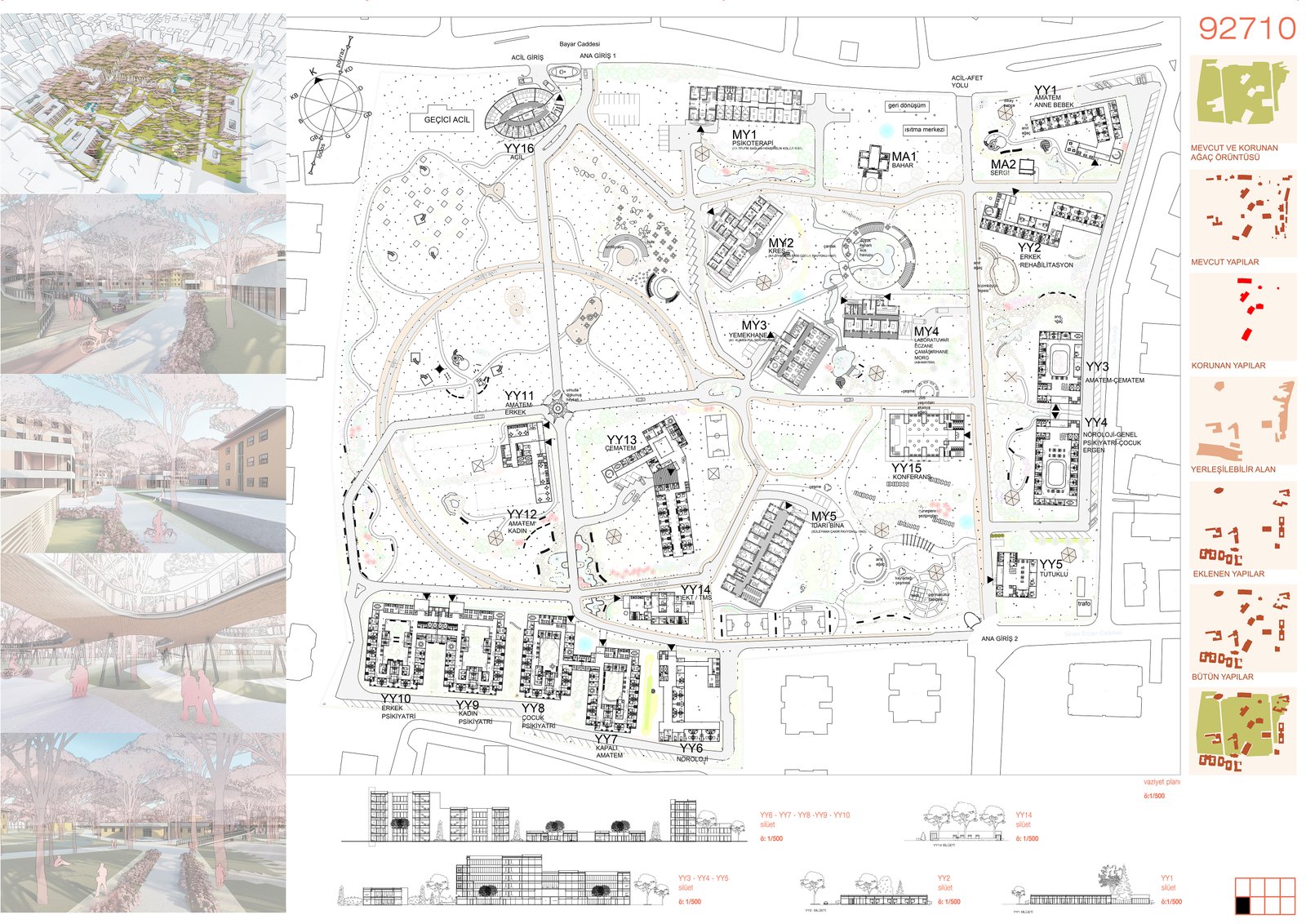 ERENKÖY RUH VE SİNİR HASTALIKLARI EĞİTİM VE ARAŞTIRMA HASTANESİ BİZİMKÖY MİMARİ PROJE YARIŞMASI - Görsel 6